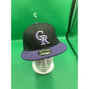Colorado Rockies hat Jeremiah 29:11 New Era cool base 7 1/8  Black and Purple.‎